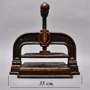 Редкость! Антикварный Чугунный Ручной Механический Книжный Пресс, Германия вторая половина ХIХ века.