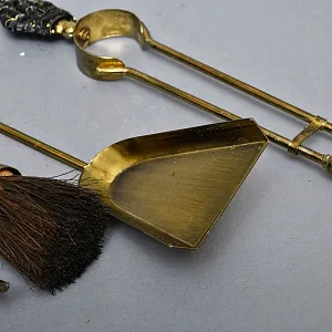 Набор Инструментальных Принадлежностей «Паруса Виктории» для Камина или Печи, на Подставке. Англия.