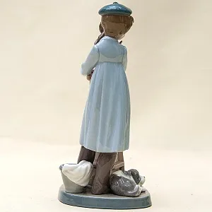 Коллекционная Фарфоровая статуэтка «Маленький скульптор» Lladro, Испания - 1985 год.