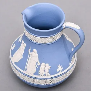 Кувшинчик - Молочник - Сливочник «Голубой Антик», фарфор ВЕДЖВУД / WEDGWOOD, Англия.