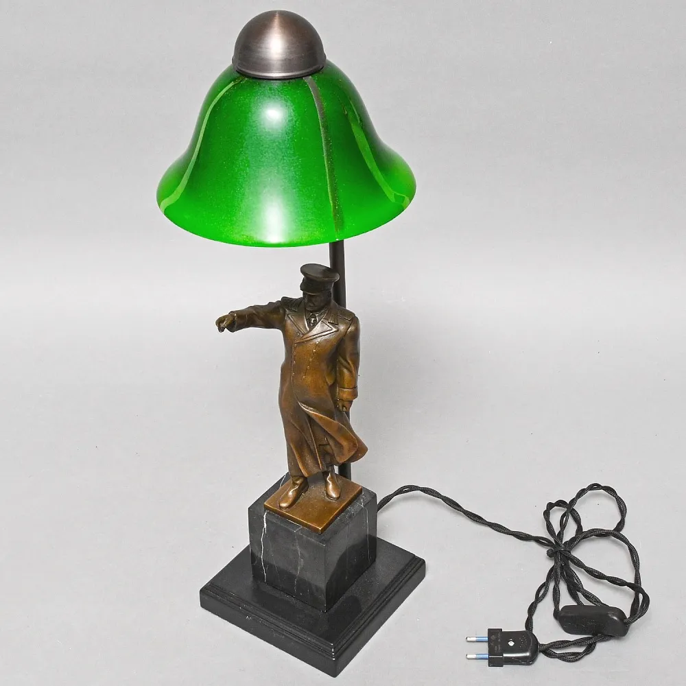 Авторская Настольная Лампа - Статуэтка "СТАЛИН" L'atelier ART & Bronze Франция начало ХХI века.