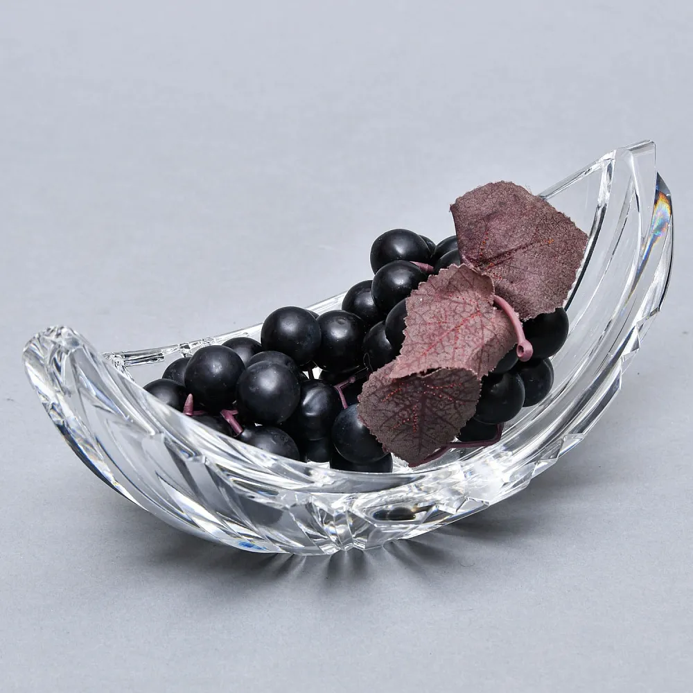 Винтажная Ваза - Конфетница - Мелочевница «Лодочка» Хрусталь VAL SAINT LAMBERT Бельгия.