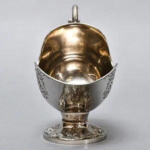 Винтажная Металлическая Сахарница с Совочком Silverplated, Италия.