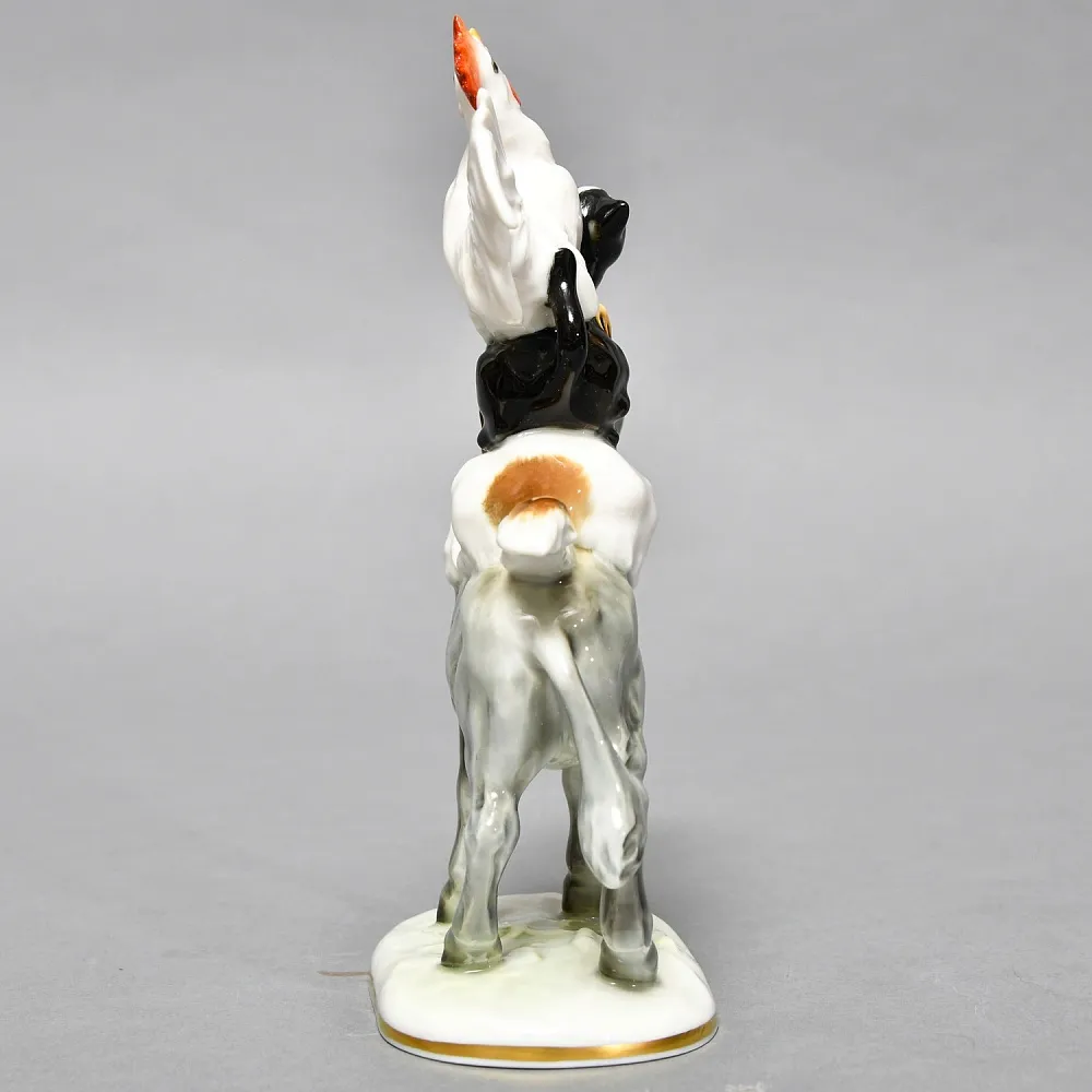 Авторская Фарфоровая Статуэтка «Бременские музыканты», Hutschenreuther, Германия 70-е гг.