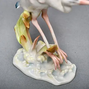 Коллекционная Фарфоровая Статуэтка «Птица - Взлетающая Цапля», Hutschenreuther, Германия -1970 год.