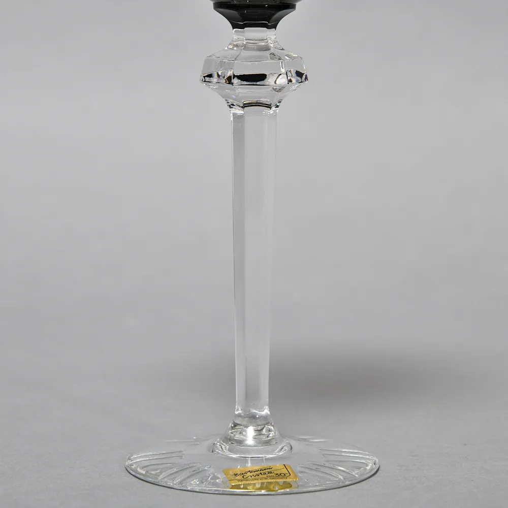 Шесть Бокалов для Вина из Цветного Хрусталя, Barthmann Германия, начало 70-х годов ХХ века. 