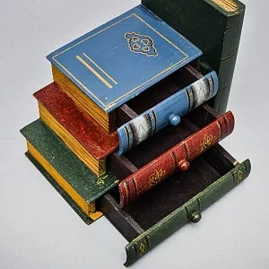 Букенды - Держатели - Ограничители - Подставка для книг «Антикварные книги», Германия, 60-е гг. 