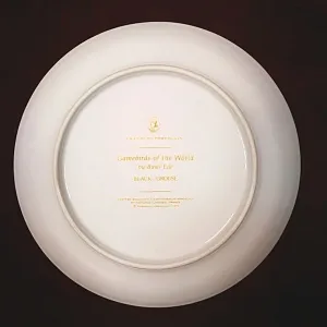 Коллекционная Тарелка «Тетерев - Тетёрки» Фарфор Лимож Limoges Франция 1979 год.