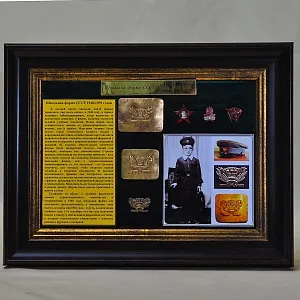 Коллекционное Панно - Картина «Элементы формы школьника СССР», Россия вторая половина ХХ в.