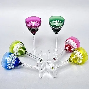 Бокалы для вина «Jardin Royal», Хрусталь Saint Louis. Франция, середина ХХ века.