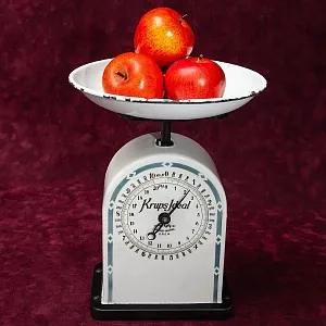 Антикварные Кухонные Весы в Фарфоровом корпусе KRUPS IDEAL, Германия - 1915 год.