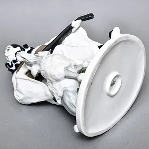 Антикварная Фарфоровая статуэтка «Пьеро с гитарой и пудель», Rosenthal Германия - 1924 год. 