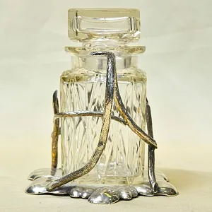 Винтажная Хрустальная Емкость - Банка с крышкой, Walker&Hall. Англия, SHEFFIELD.