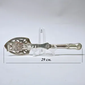 Антикварная Лопатка с фиксатором для подачи готовых блюд, SHEFFIELD Англия, первая половина ХХ века.