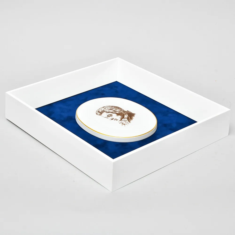 Картина - Панно - Фарфоровая Плакетка «Моцарт», MEISSEN Германия - 1978 год.