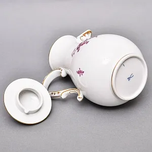 Фарфоровый Чайный Сервиз «Индийские цветы» на 6-ть персон, MEISSEN / МЕЙСЕН Германия. 