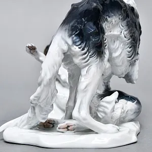 Коллекционная Фарфоровая статуэтка «Охотничьи собаки. Две Борзые», ROSENTHAL Германия.