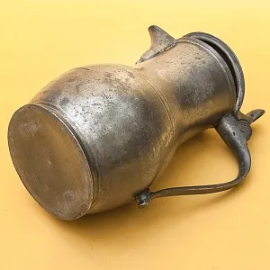 Антикварный Классический Оловянный Кувшин - Кофейник на 1,2 литра. Бельгия,  ХIХ век.