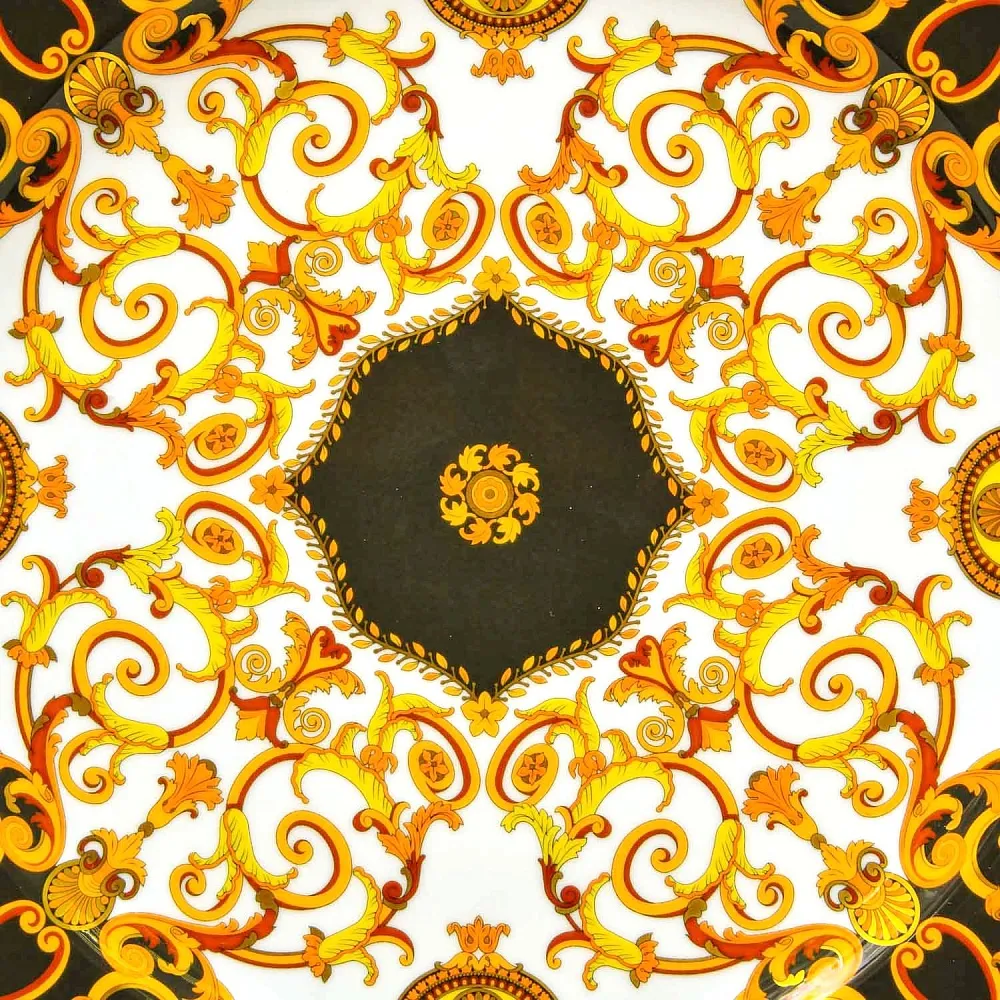 «БАРОККО» - Коллекционная Фарфоровая Тарелка - Блюдо, VERSACE, Rosenthal Германия - 1990 год.