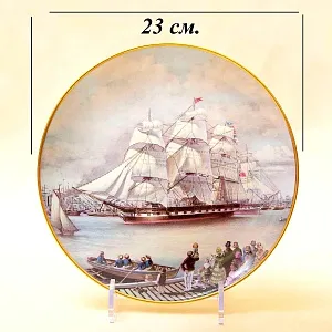 Коллекционная Тарелка «Парусные Корабли - Marco Polo» Фарфор США, The FRANKLIN MINT -1981 год.