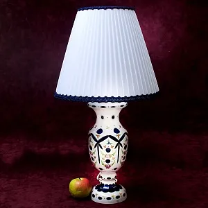 Классическая Настольная Лампа Светильник  в стеклянном корпусе. Германия - 60-70е гг.