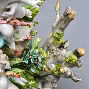 Редкость! Антикварная Фарфоровая статуэтка «ЛЮБОВНАЯ ИДИЛЛИЯ», VOLKSTEDTER Германия.