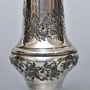 Винтажная Баночка - Емкость для сахарной пудры, металл Sheffield, Англия 50 гг. 