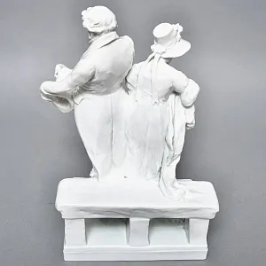 Антикварная Фарфоровая статуэтка «Дама с кавалером. Размолвка», ROSENTHAL Германия - 1926 год. 