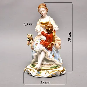 Коллекционная Фарфоровая Статуэтка «Материнство. Мать и Дитя», SANDIZELL PORCELAIN Германия.