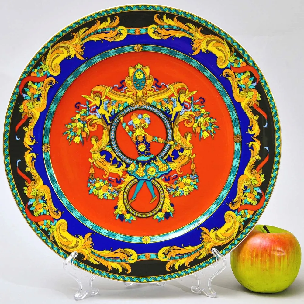 «Король - Солнце» - Коллекционная Фарфоровая Тарелка - Блюдо, VERSACE, Rosenthal Германия - 1993 год.