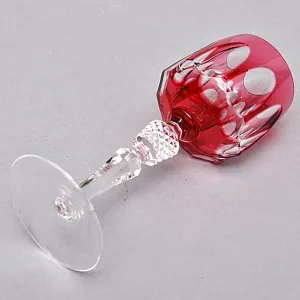 Хрустальный Бокал для вина розового цвета серия «ANTIKA», NACHTMANN Германия, 70 -е годы. 