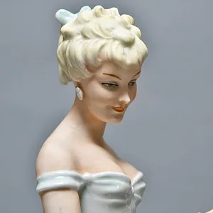 Фарфоровая статуэтка «Балерина, Танцовщица c Веером», WALLENDORF Германия 1953-1962 годы.