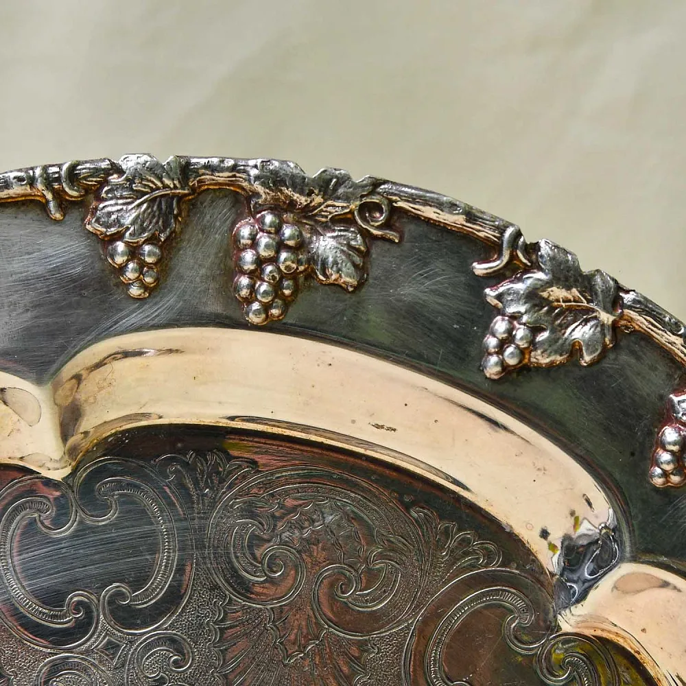Антикварный Поднос для сервировки и подачи готовых блюд, Мелталл Silverplate. SHEFFIELD Англия.