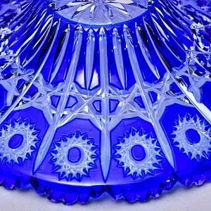 Хрустальная Ваза - Конфетница - Блюдо JOSKA BODENMAIS Германия D-25 см., конец 60-х гг.