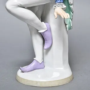 Антикварная Фарфоровая статуэтка Арт Деко «ШУТ», Karl Ens Германия, первая половина ХХ века. 