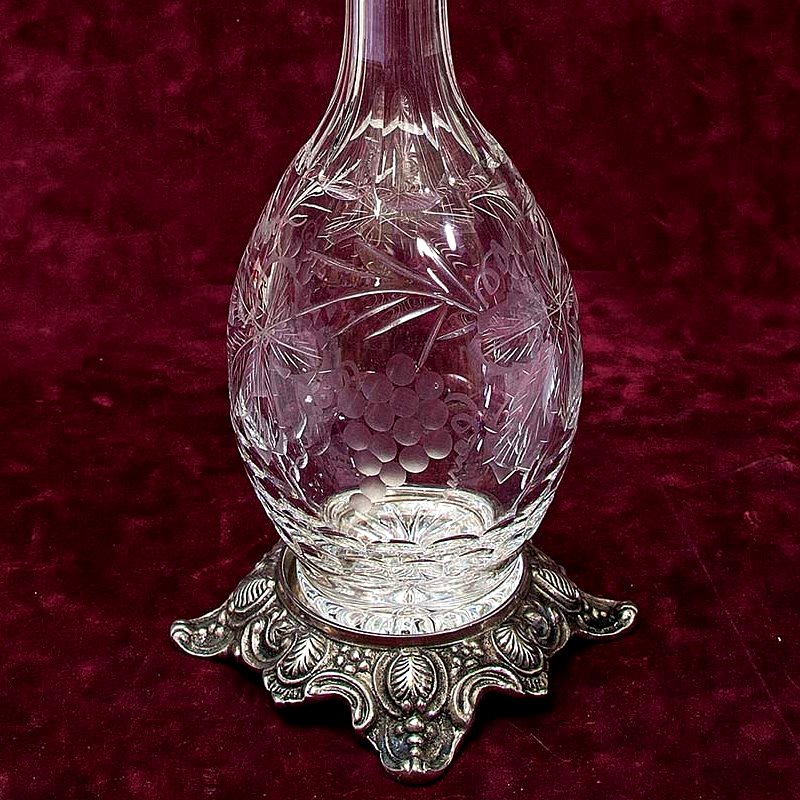 Редкость!!! Хрустальный Графин - Штоф «Виноград», Spiegelau Crystal Германия, 60 -е годы ХХ века.