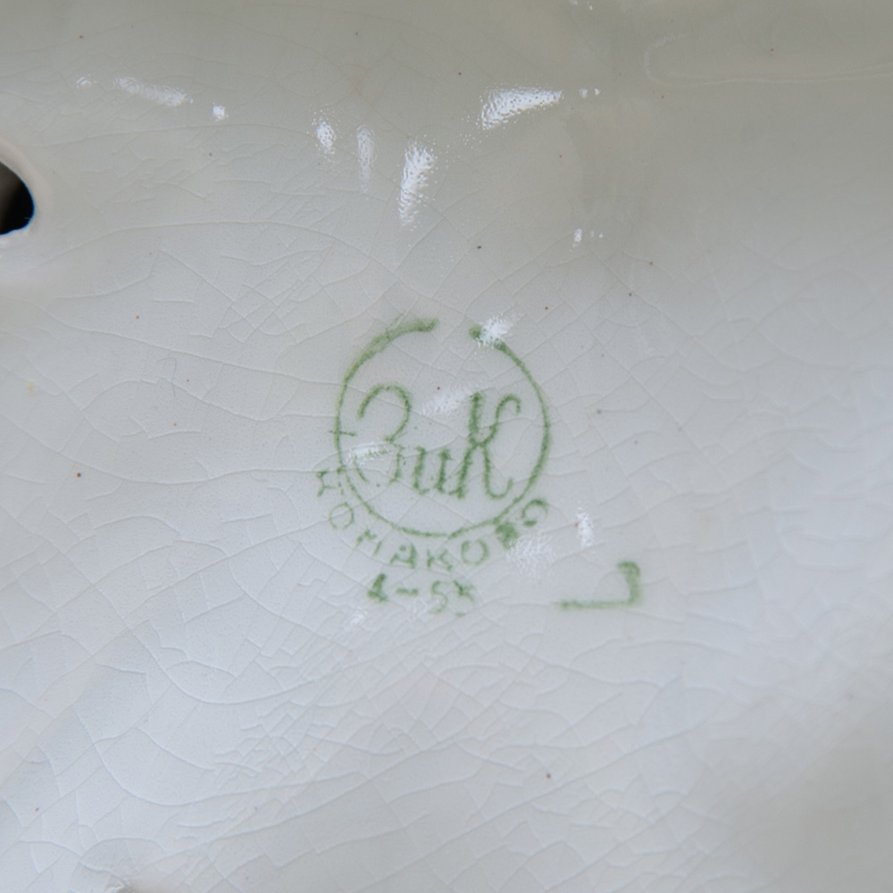 Большая Коллекционная статуэтка «Друзья птиц», Фаянс ЗиК Конаково, СССР - 1955 год.