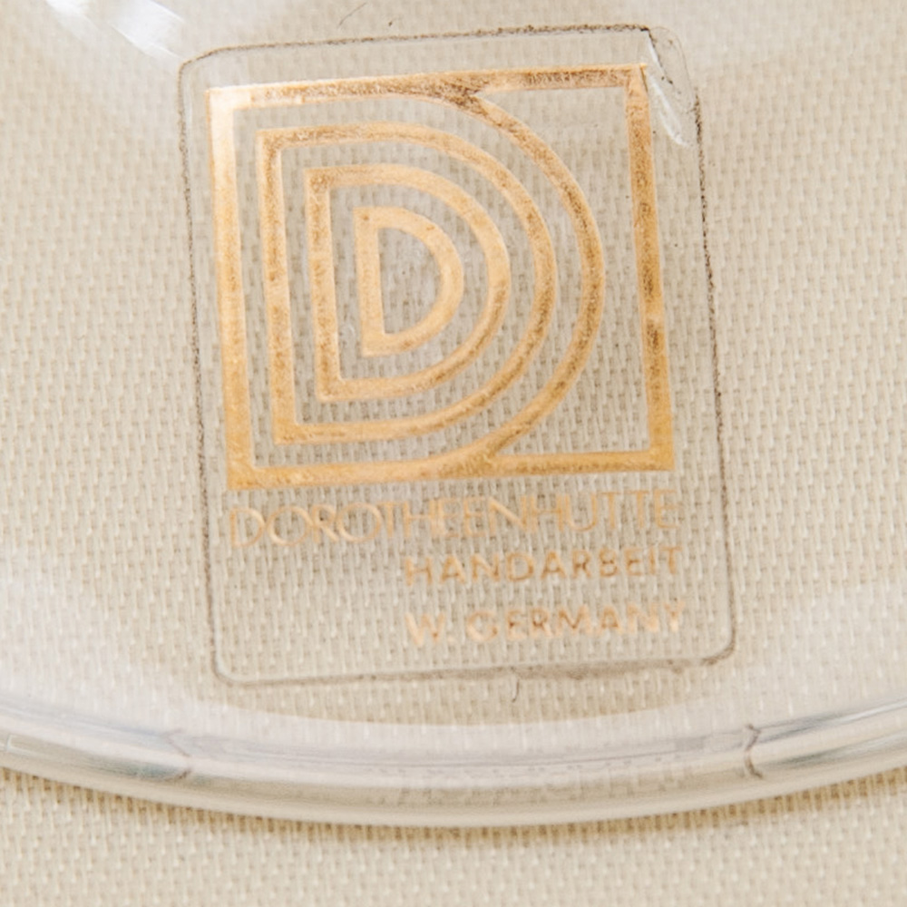 Бокалы для Шампанского из Цветного Хрусталя DOROTHEENHUTTE Западная Германия, 70 -е гг.