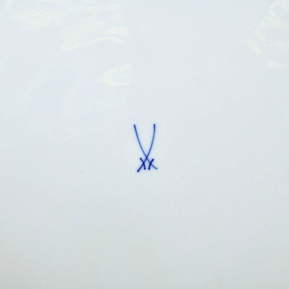 Большое Сервировочное Блюдо - Тарелка «ЦВЕТЫ», Фарфор MEISSEN Германия - 1985 год.