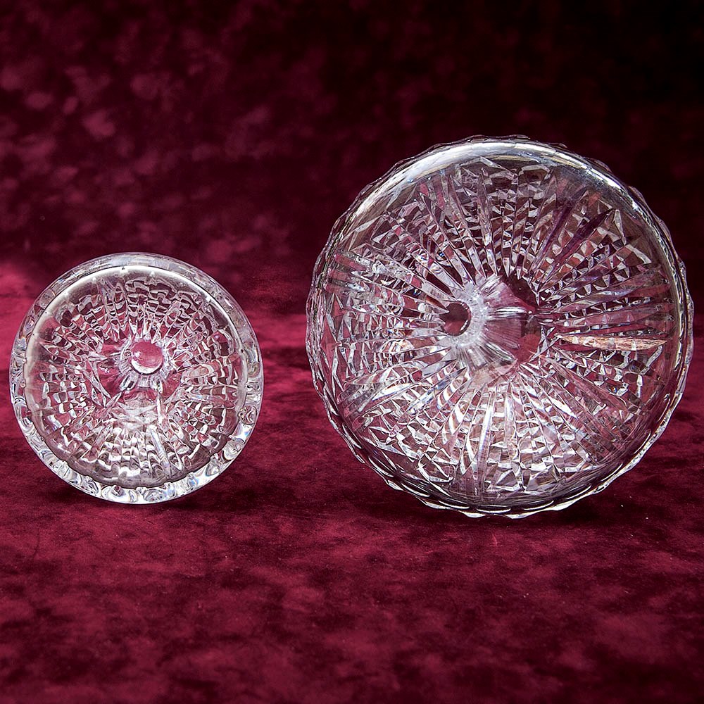 Хрустальный Набор для Бара - Два Графина - Декантера, Англия 50 -е годы ХХ века.