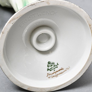 Антикварная Фарфоровая статуэтка «Обнаженная девушка на шаре», Rosenthal Германия - 1935 год. 