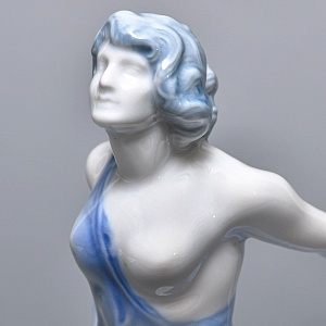 Антикварная Фарфоровая статуэтка «Невеста ветра», Арт Деко, Rosenthal Германия, 1912 - 1914 годы. 