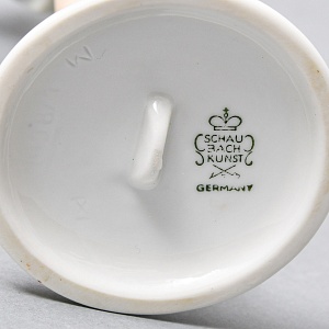 Коллекционная Фарфоровая статуэтка «Девушка фигуристка», Schau Bach Kunst Германия, 1953 - 1962 годы.