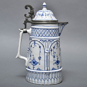 Антикварный Фарфоровый кувшин для пива, Bremer & Liebmann Германия, конец XIX - начало ХХ веков.