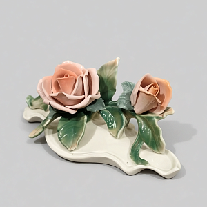 Коллекционная Фарфоровая статуэтка «Цветы Розы», Karl Ens Германия, первая половина ХХ века.