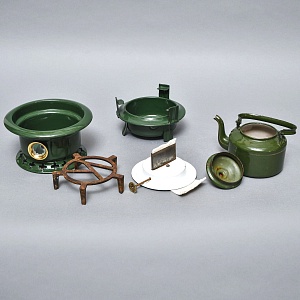 Старинная Керосиновая Горелка - Плитка - Керогаз с Чайником, GEORG HALLER Германия -40 гг.