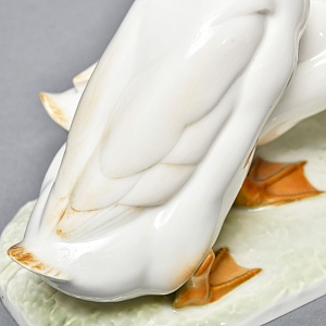 Большая Коллекционная Фарфоровая статуэтка «Три белые утки», Hutschenreuther Германия.