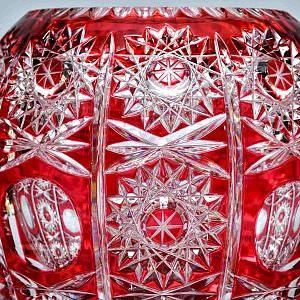 Хрустальная Шарообразная Ваза для цветов JOSKA BODENMAIS Германия конец 60-х гг.