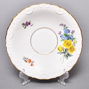 Чайный набор «Мейсенский букет» на 6 персон, Фарфор MEISSEN Германия, 1924 - 1934 годы. 