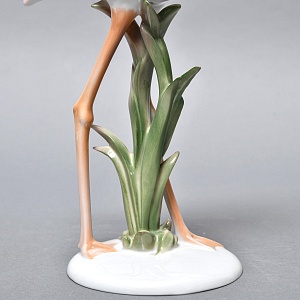 Редкая! Большая Коллекционная Статуэтка «Птица Фламинго», Фарфор ROSENTHAL Германия, 1974 - 1982 годы. 